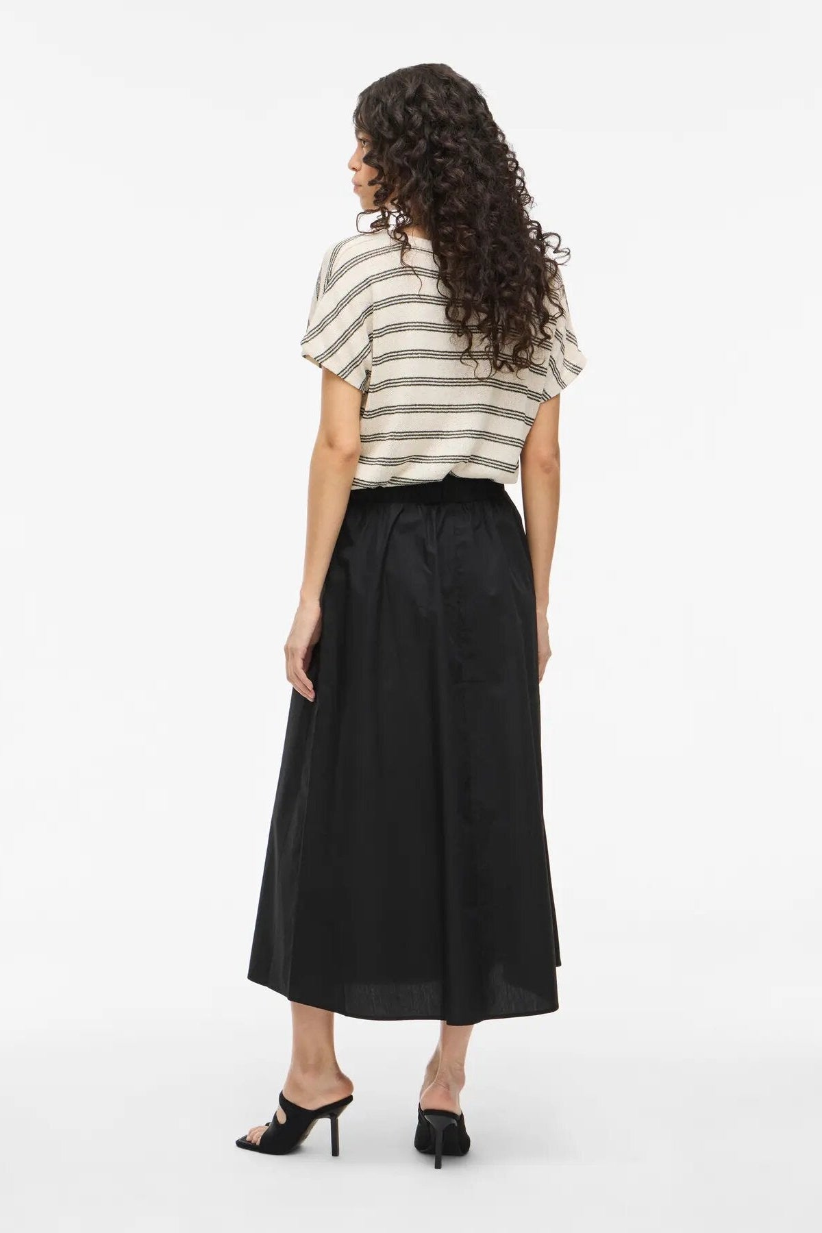Visophie midi nederdel - Black Beauty
